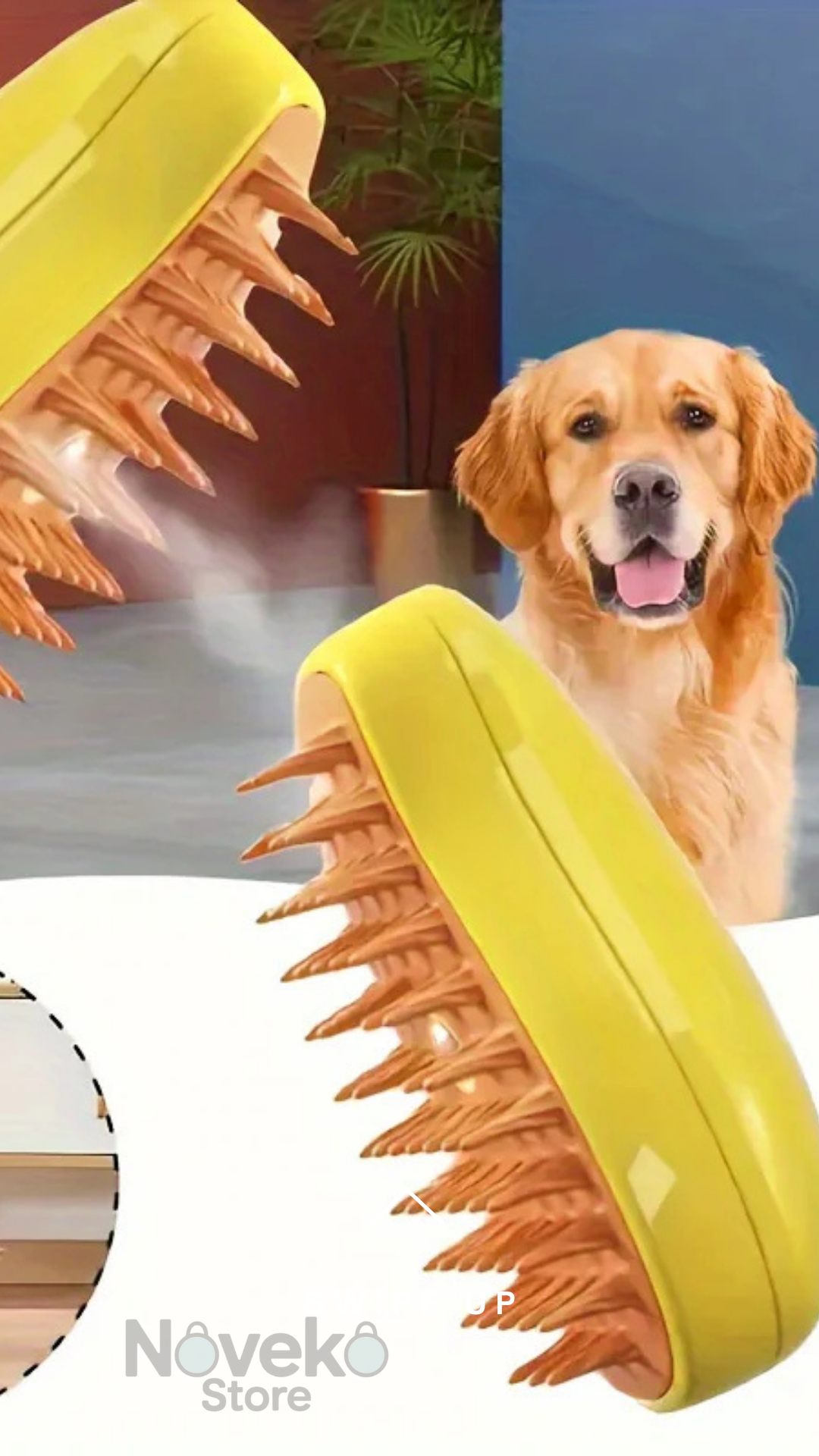 Cepillo de vapor mascotas